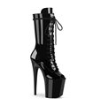 Extrem Plateau Heels  FLAMINGO-1051 - Schwarz