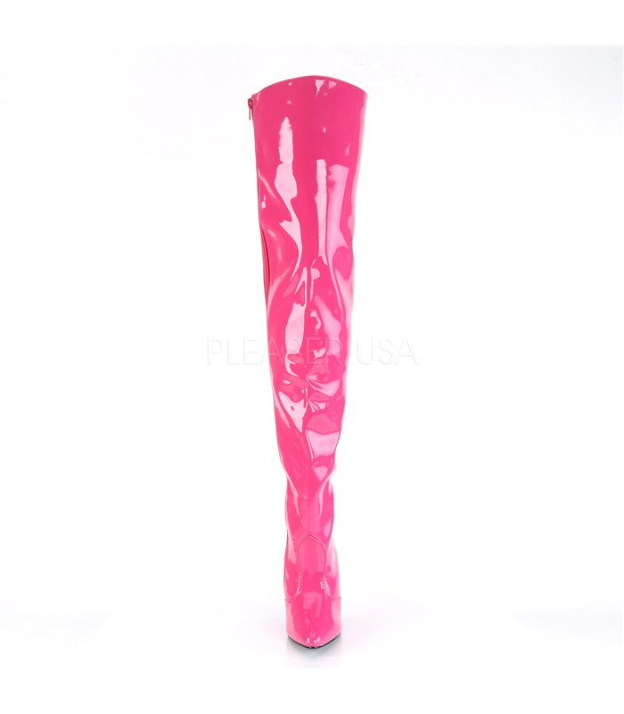 Overknee Stiefel SEDUCE-3010 - Lack Hot Pink