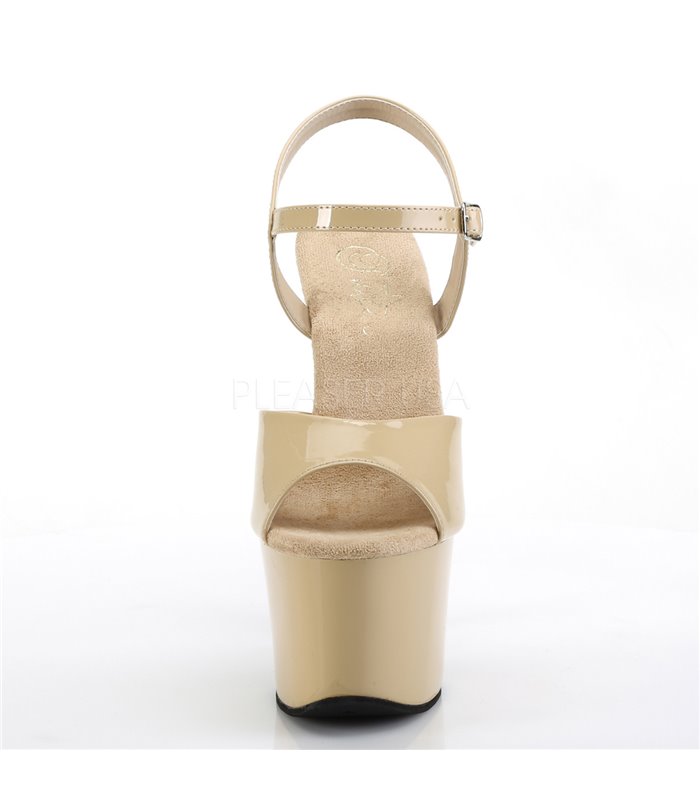 Plateau High Heels SKY-309 - Lack Creme