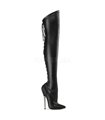 Fetisch Stiefel DAGGER-3060 - PU Schwarz