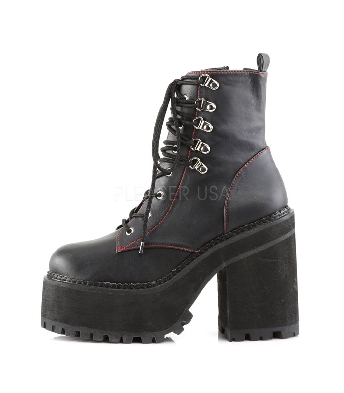 Demonia Plateau Stiefeletten ASSAULT-100 Schwarz