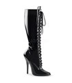 Extrem High Heels DOMINA-2020 - Lack Schwarz