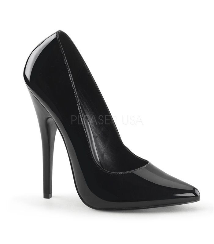 Extrem High Heels DOMINA-420 - Lack Schwarz