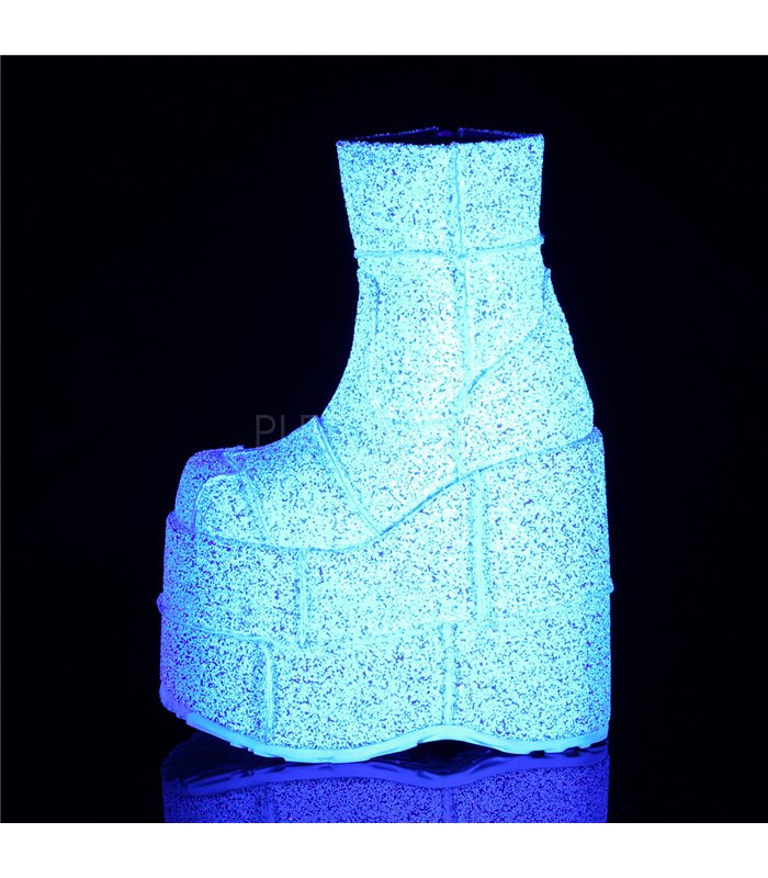 Plateau Stiefeletten STACK-201G - Weiss