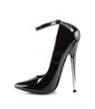 Extrem High Heels DAGGER-12  - Lack Schwarz