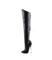 Fetisch Stiefel DAGGER-3060 - PU Schwarz