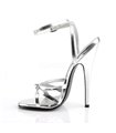 Extrem High Heels DOMINA-108 - Silber