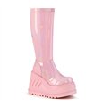 Plateau Stiefel STOMP-200 Pink lack | DemoniaCult