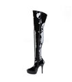 Overknee Stiefel INDULGE-3000 - Lack Schwarz