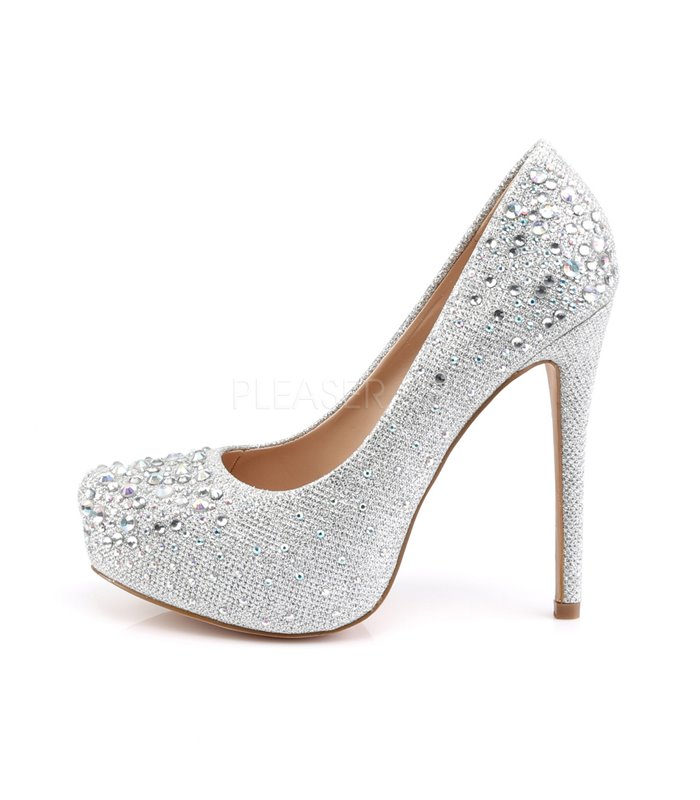 Plateau Pumps DESTINY-06R- Silber