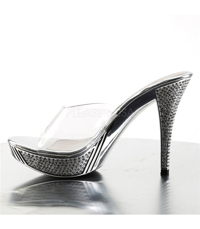 Pantolette ELEGANT-401 - Silber