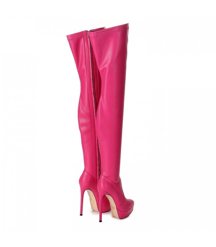 Giaro Overknee Stiefel SPIRE Fuchsia Matt