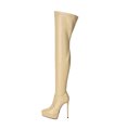 Giaro Overknee Stiefel SPIRE Creme