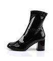 Klassische Stiefelette GOGO-150 - Lack Schwarz