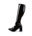 Retro Stiefel GOGO-300 - Lack Schwarz