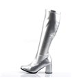 Retro Stiefel GOGO-300 - PU Silber