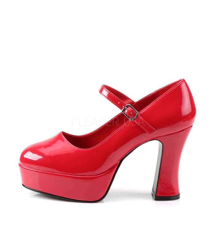 Retro Plateau Pumps MARYJANE-50 - Rot