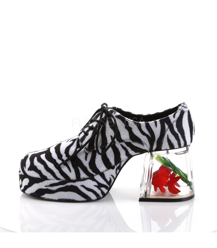 Herren Plateauschuhe PIMP-02 - Zebra