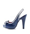 Peeptoe Slingpumps BETTIE-05 - Blau