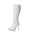 Giaro Stiefel MILA Weiss Krokodilmuster