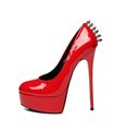 Giaro Plateau Pumps BAD-GIRL Rot lack