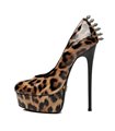 Giaro Plateau Pumps BAD-GIRL Leopardenmuster lack