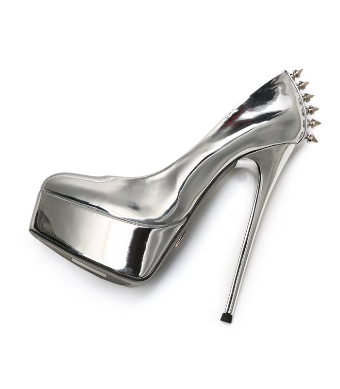 Giaro Plateau Pumps BAD-GIRL Liquid Silber online günstig kaufen