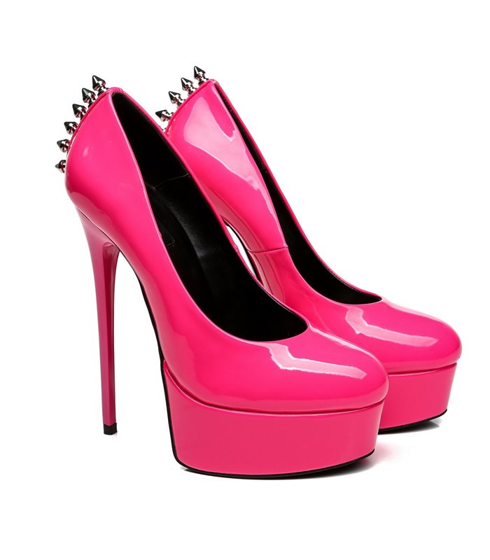 Giaro Plateau Pumps BAD-GIRL Pink lack