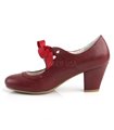 Retro Pumps WIGGLE-32 - Burgundrot