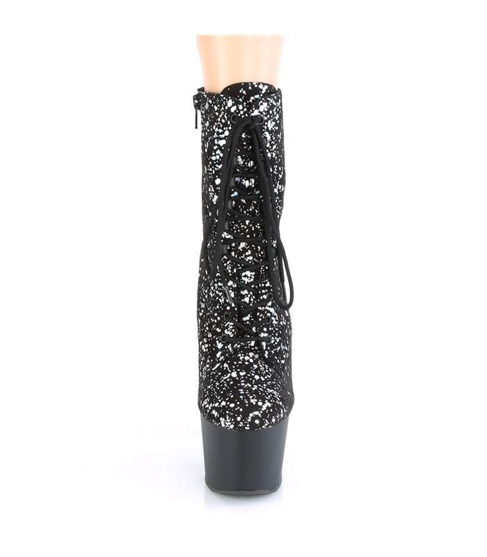 Platform Ankle Boots ADORE-1020SPLAT - Black Holo