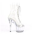 Platform Peeptoe Ankle Boots ADORE-1021C - Transparent