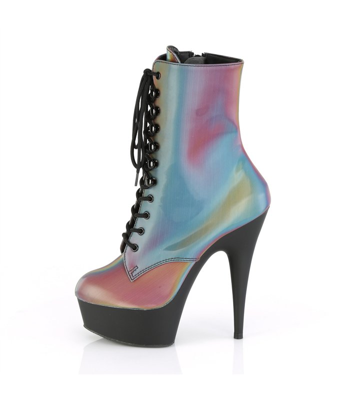 Pleaser Plateau Stiefelette DELIGHT-1020REFL - Multicolored