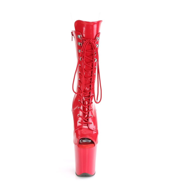 Extrem Plateau Heels  FLAMINGO-1051 - Rot