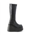 Plateau Stiefel STOMP-200 Schwarz matt  | DemoniaCult