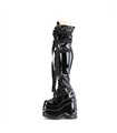 Platform Overknee Boots WAVE-315 - Black Shiny