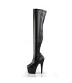 Plateau Overknee Stiefel ADORE-3000 - PU Schwarz