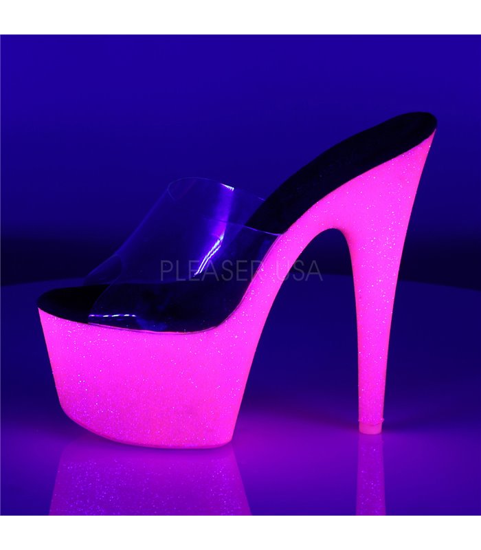 Plateau High Heels ADORE-701UVG - Neon Pink