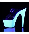 Plateau High Heels ADORE-702UV - Neon Weiß