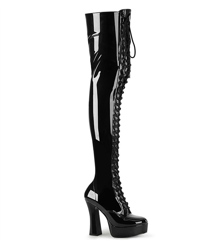 Overknee Stiefel ELECTRA-3023 - Lack  Schwarz