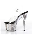 Plateau High Heels ADORE-708CG - Silber