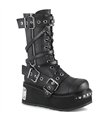 TRASHVILLE-250 Plateau Stiefel - Schwarz Matt | Demonia