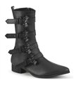 WARLOCK-110-B Stiefel - Schwarz Matt | Demonia