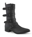 WARLOCK-110-C Stiefel - Schwarz Matt | DemoniaCult