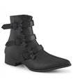 WARLOCK-50-B Stiefelette - Schwarz Matt | DemoniaCult