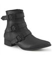 WARLOCK-50-C Stiefelette - Schwarz Matt | DemoniaCult