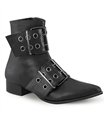 WARLOCK-55 Stiefelette - Schwarz Matt | Demonia